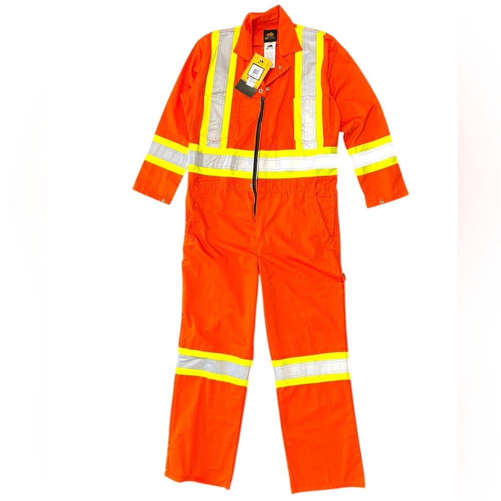Orange Reflective Safety Coverall NWT